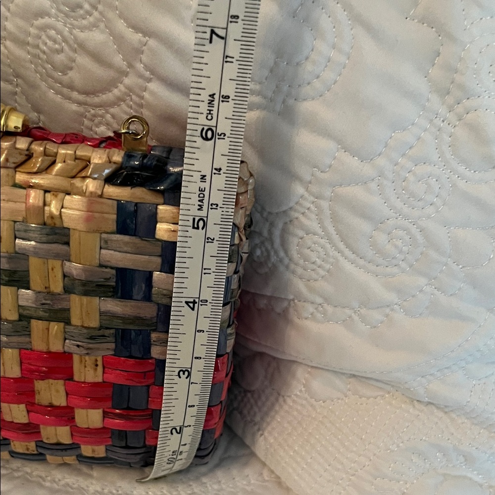 Nemian Marcus Woven Multicolor Chain Strap Bag - Picture 8 of 8